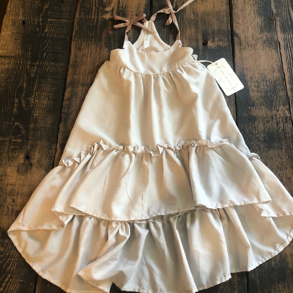 Sweet Cottontail Hi Low ruffle dress